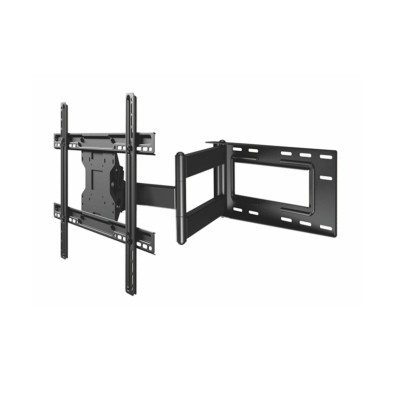 Full Motion TV Wall Mount สำหรับหน้าจอ 40”–60” รับน้ำหนักสูงสุด 150 ปอนด์ สูงสุด VESA 600x400, เอียง -5°/+8° หมุนได้ 180° สีดำ